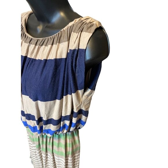 Suzy Chin for Maggy Boutique NWT Multicolor Blousy Loose Dress Sz 4 - Picture 4 of 6